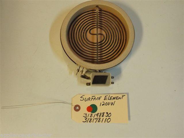 Sears STOVE 318178110 318198830 Surface Element 1200W used part Sears STOVE 318178110 318198830 Surface Element 1200W used part